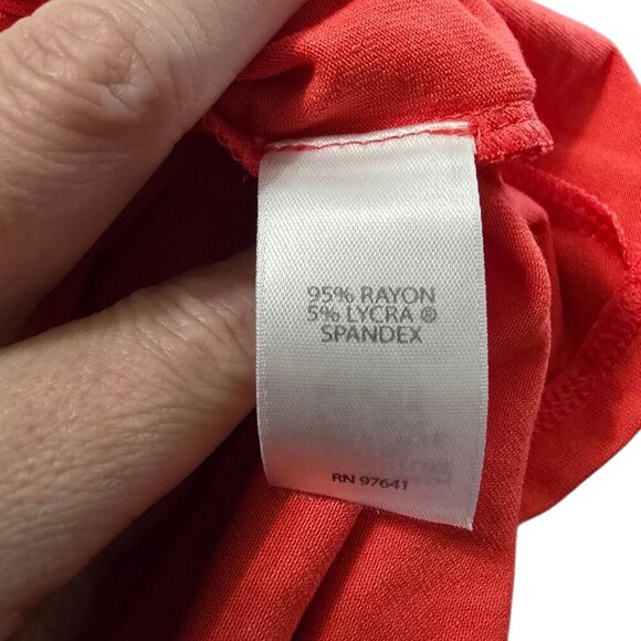 J. Jill Wearever Collection NWT Wrap Tie Sleeveless Tank Top in Red Coral Sz L - Picture 8 of 10